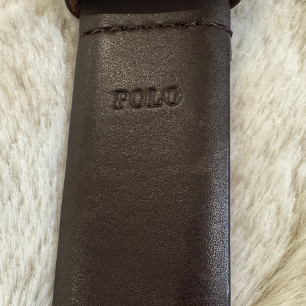 Polo by Ralph Lauren Brown Leather Belt - Picture 6 of 7